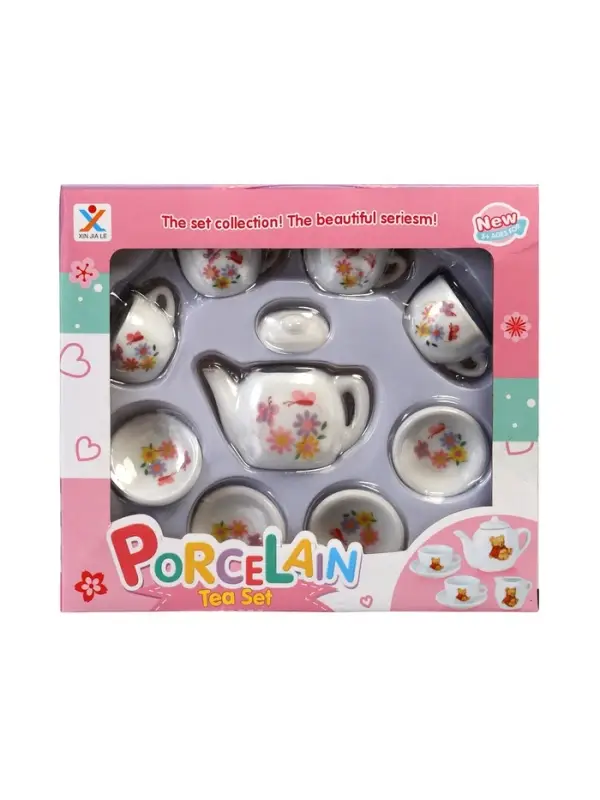 Набор керамической посуды "Чайный сервиз" 9 предметов
