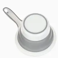 Ковшик для купания детский, складной, 1 л, цв. белый/серый