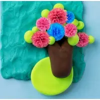 Бумага крепированная 50 х 200 см, в рулоне, 32 г/м2, красная