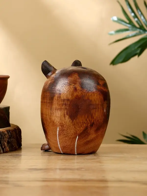 Копилка "Совенок" дерево 10х10х13 см