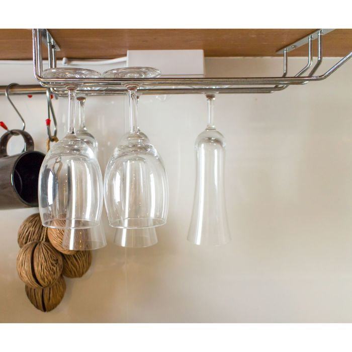 Сушилка для бокалов Доляна, 3 направляющих, 34&times;6,5&times;33 см, цвет хромированный