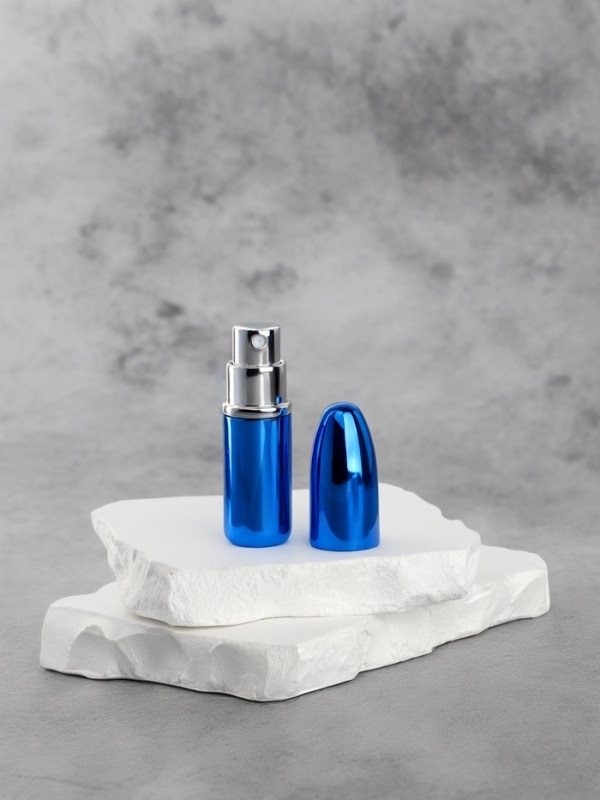 Флакон для парфюма &laquo;Пуля&raquo;, с распылителем, 3 мл, цвет синий