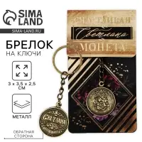 Брелок для ключей , металлический, талисман &laquo;Светлана&raquo; латунь, 3 х 3,5 х 2,5 см