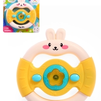 Музыкальный руль &laquo;Малыш зайчик&raquo;, звуковые и световые эффекты, жёлтый