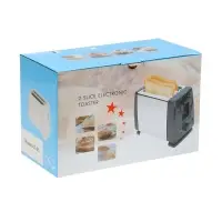 Тостер LT-03, 750 Вт, 6 режимов прожарки, 2 тоста, серебристый