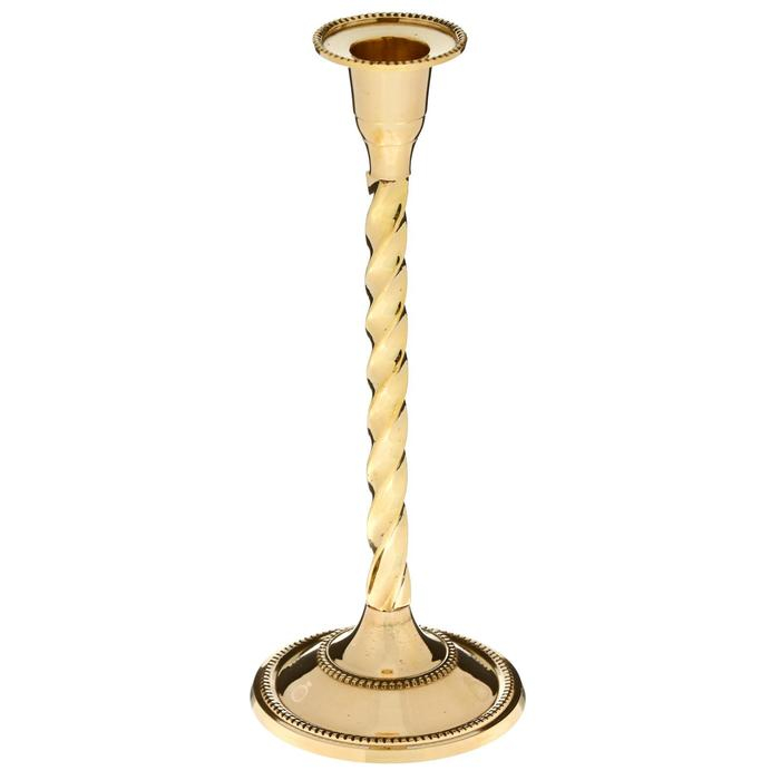 Подсвечник на 1 свечу "Волли" латунь 22,5х9х9 см