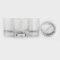 Набор стаканов для виски "Альфа", 4 шт, 310 мл, р-р стакана: 8,8х8,8х9,25 см