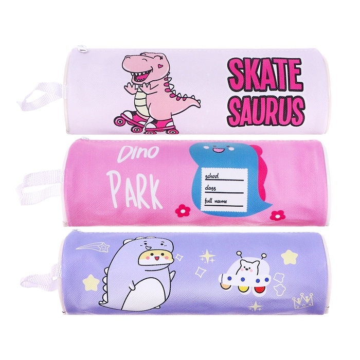 Пенал детский &laquo;Динозаврик&raquo;, на молнии, МИКС