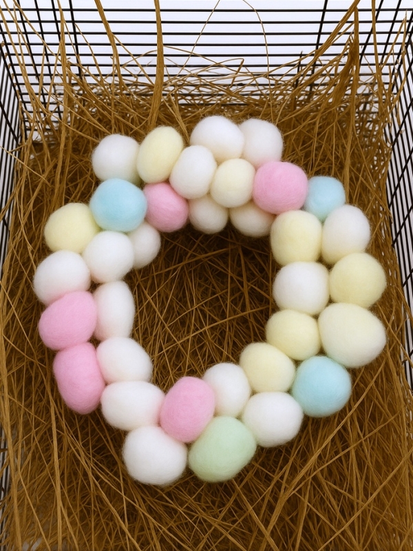 Наполнитель хлопковый для грызунов, разноцветный, 50 шариков