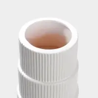 Ваза напольная керамика "Идальго" 58х13 см, белый