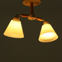 Люстра "Вудли" 2хЕ27 40Вт белый 45х16х29 см