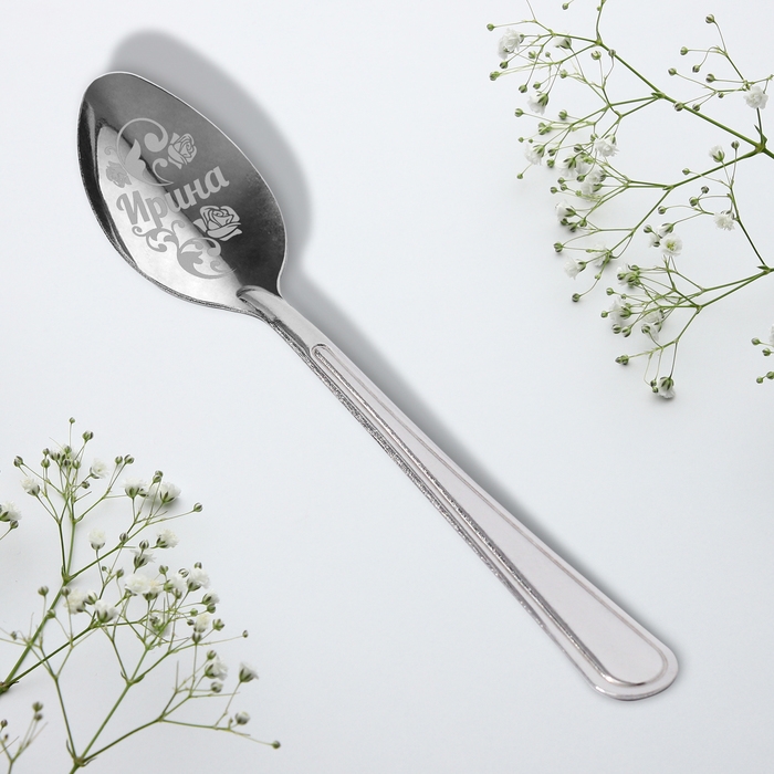 Ложка именная &laquo;Ирина&raquo;, на открытке, 3 х 14 см.