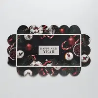 Коробка для кондитерских изделий с пластиковой крышкой &laquo;Праздник&raquo;, 10.5 х 21 х 3 см