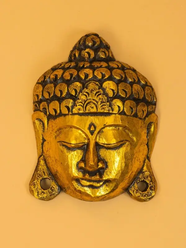 Сувенир интерьерный &laquo;Будда&raquo;, 16&times;6&times;22 см, дерево, золото