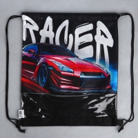 Мешок для обуви &laquo;Скорость&raquo; с прозрачным окном 30 х 40 см