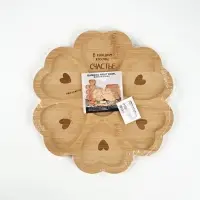 Менажница в форме цветка &laquo;Любовь&raquo;, бамбук, 25 см