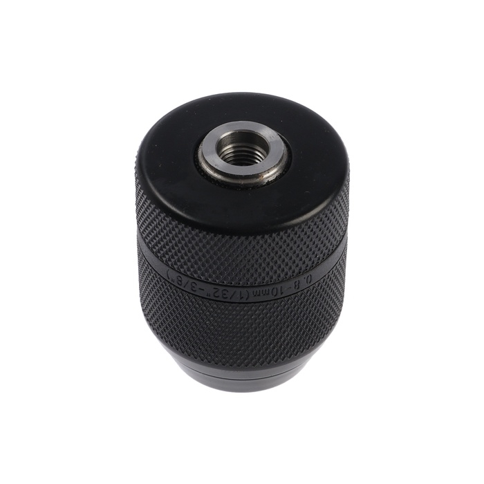 Патрон для дрели ТУНДРА, быстрозажимной, цельнометаллический, 3/8" - 24 UNF, 0.8 - 10 мм