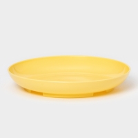 Горшок для цветов с поддоном Доляна &laquo;Эрика&raquo;, 1,8 л, пластиковый, цвет жёлтый