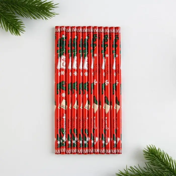 Карандаш простой чёрнографитный &laquo;Новый год: Счастья до небес!&raquo;