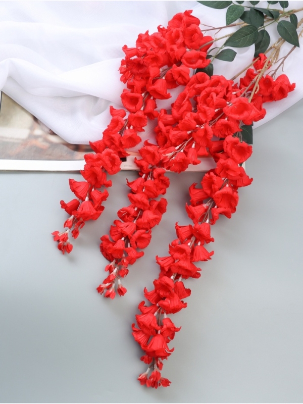 Цветы искусственные "Наперстянка бреди" 97 см, красный
