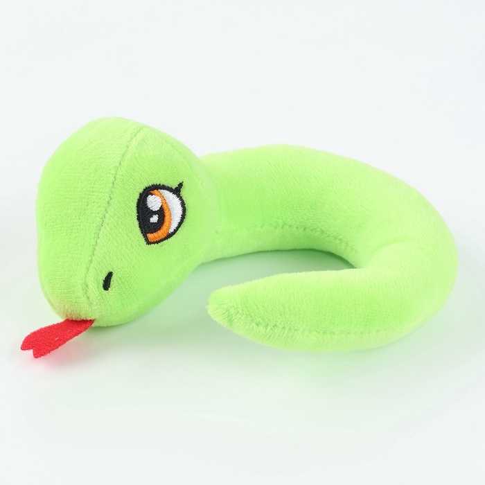 Новогодний подарок &laquo;Змейка&raquo;, 3 основы для росписи, мягкая игрушка