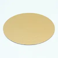 Подложка для торта усиленная, 22 см, золото 2.5 мм