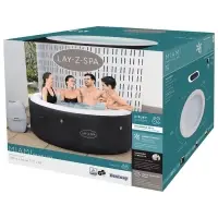 SPA бассейн Miami AirJet, фильтр-насос, тент, дозатор для химии, 180&times;66 см, аэромассаж, 60001 Bestway