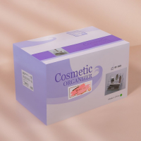 Органайзер для хранения, 9 секций, с выдвижным ящиком, 18,5 &times; 10 &times; 11,5 см, в картонной коробке, цвет прозрачный