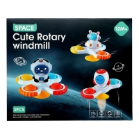 Набор спиннеров для ванной на присосках &laquo;Космос&raquo;, 3 шт. в наборе