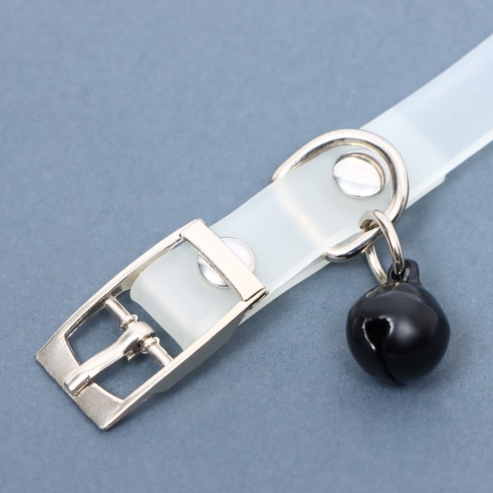 Ошейник, светящийся в темноте, "Нежные сердца" (люминесцентный), 30 х 1 см, ОШ 19-26 см, микс