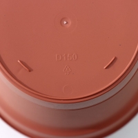 Горшок для цветов с поддоном Mint, 1,2 л, d=15 см, h=11,3 см, цвет терракотовый