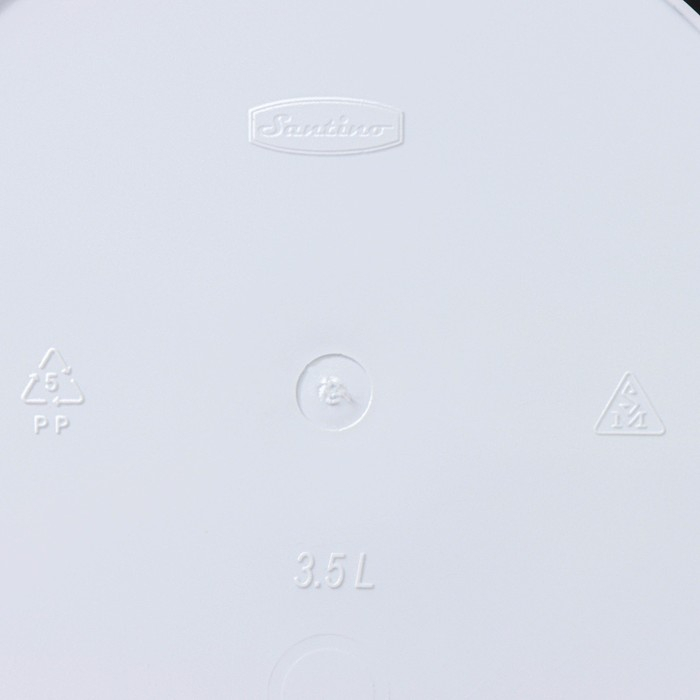 Кашпо для цветов со вставкой &laquo;Арте&raquo;, 3,5 л, цвет бело-чёрный