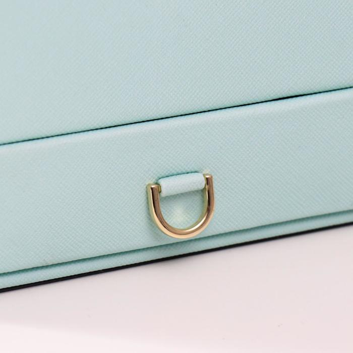 Шкатулка кожзам для украшений "Одуванчики и пальмовые листья" 8,7х14,3х18,2 см