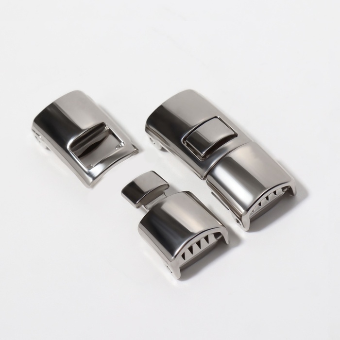 Фиксатор для шнурков, пара, размер 2,6 &times; 1 &times; 0,8 см, цвет серебристый