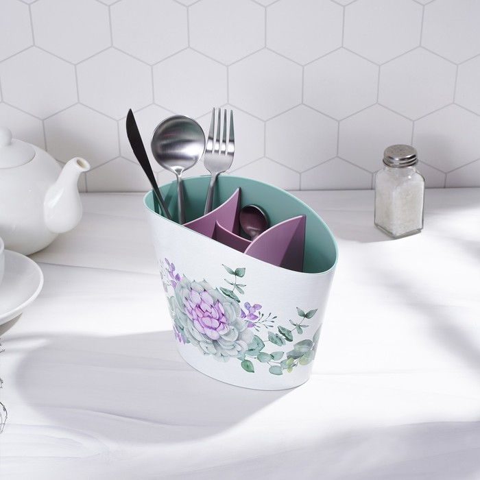 Подставка для столовых приборов &laquo;Каменная роза&raquo;