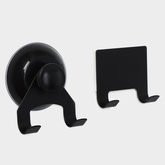 Водосгон из нержавеющей стали с комплектом держателей Raccoon, 25&times;16 см, цвет чёрный