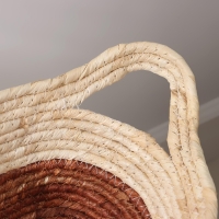 Корзина для хранения плетёная ручной работы Доляна &laquo;Тэри&raquo;, с ручками, 40&times;24&times;12 см, цвет коричневый