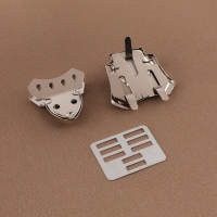 Застёжка для сумки, 4 &times; 4,2 см, цвет серебряный