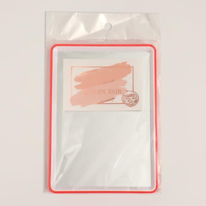 Зеркало настольное, на подставке, зеркальная поверхность 10,5 &times; 15,5 см, цвет МИКС