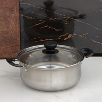 Кастрюля из нержавеющей стали Promo, 1,7 л, 20&times;8 см, с крышкой