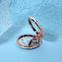 Зеркало складное &laquo;Париж&raquo;, d = 7,5 см, с увеличением, искусственная кожа, цвет белый