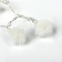 Гирлянда &laquo;Занавес&raquo; 2 &times; 1.5 м с насадками &laquo;Ёжики&raquo;, IP20, прозрачная нить, 360 LED, свечение синее, 8 режимов, 220 В