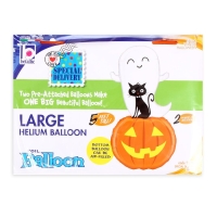 Шар фольгированный 60'' &laquo;Привидение с котёнком&raquo;, фигура, 1 шт.