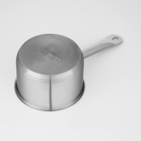 Ковш &laquo;Общепит&raquo;, 1,8 л, d=16 см, h=9 см, металлическая крышка, с теплораспределительным слоем, индукция