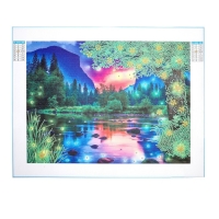 Алмазная мозаика с частичным заполнением и форменными стразами на холсте &laquo;Чарующий пейзаж&raquo;, 30 х 40 см