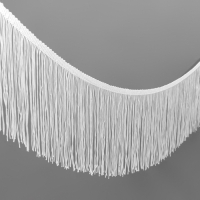 Тесьма декоративная &laquo;Бахрома&raquo;, 150 мм, 5 &plusmn; 0,5 м, цвет белый