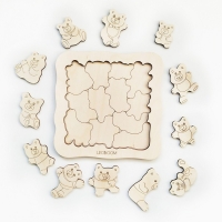 Пазл-раскраска &laquo;Мишки - малышки&raquo;