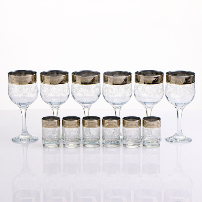 Мини-бар "Изящный", 12 предметов, под вино, гравировка 240/50 мл