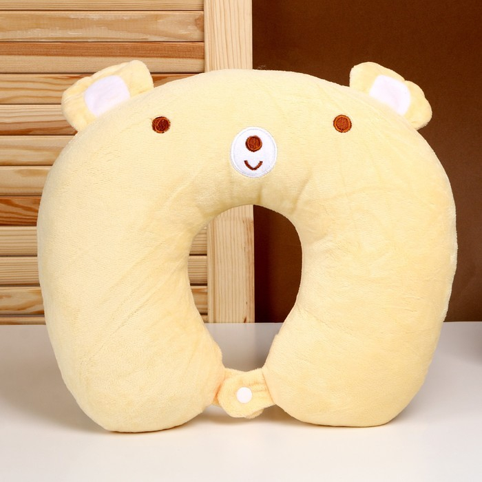 Подголовник &laquo;Мишка&raquo; с маской для сна