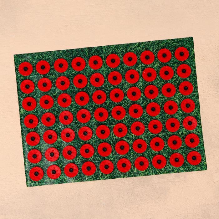 Аппликатор "Кузнецова - Любимой маме", 70 колючек, плёнка, 23 х 32 см, красный